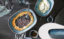 Dosthoff Blue Deep Oval Bowl 30.5 cm - Oven Safe
