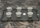 C.S. Smoke Gray Tray With Mirror Base