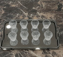 C.S. Smoke Gray Tray With Mirror Base