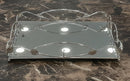 C.S. Tray With Mirror Base & Leaves Shape Handles