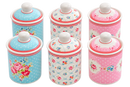 Contesse Mary's Garden 6 Pcs Spice Jar Set