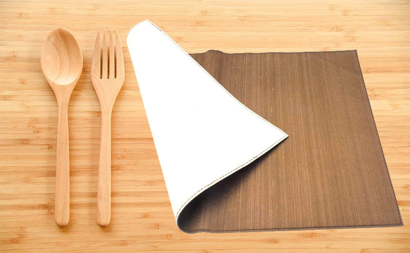 EsseHome 2 Sided Placemat Cream-Brown