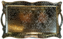 ACAR RECTAANGULAR GOLDEN TRAY