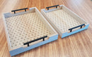 Wooden Serving Trays - 2 Pcs - HAZ