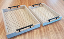 Wooden Serving Trays - 2 Pcs - HAZ