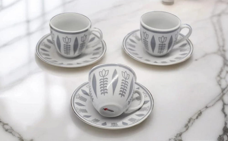 HAZ - Arabic Coffee Set Golden Printing 12 Pcs (HOT DEALS Promotion)