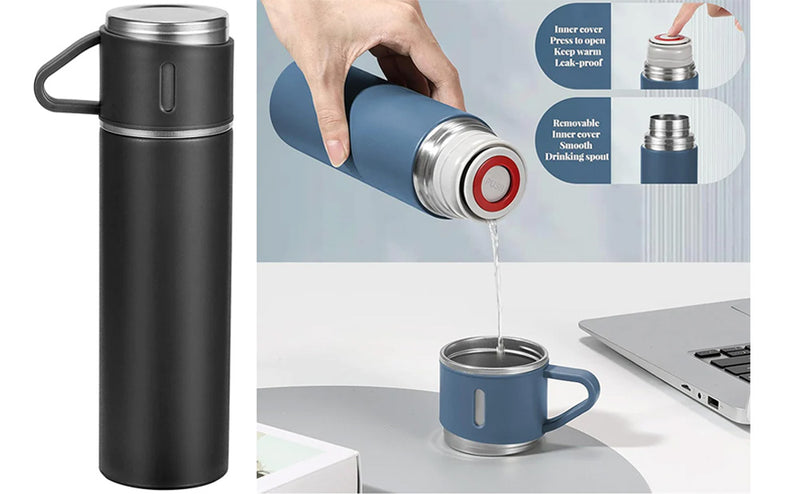 Style House SS Vacuum Flask With Cup Cover 500 ml