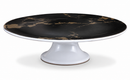 C.S. - Elegant Black Marble Cake Stand