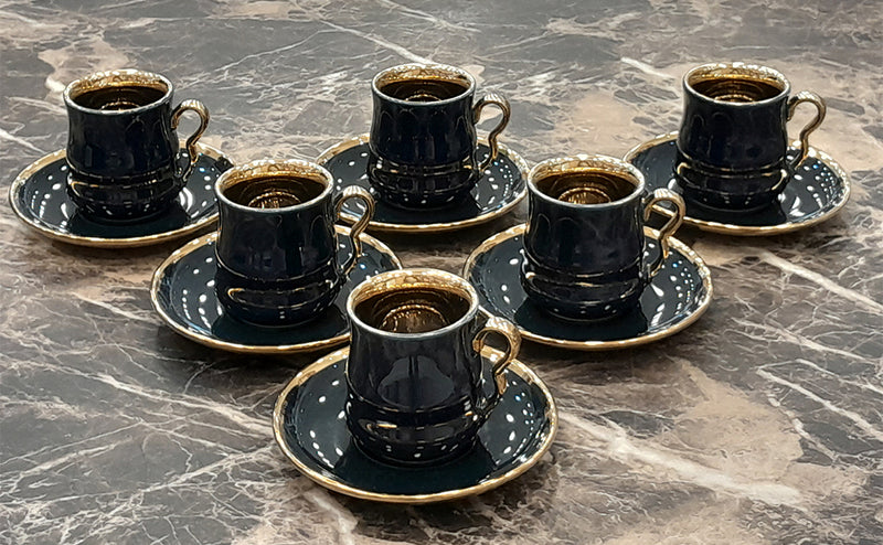 C.S. Coffee Cups & Saucers