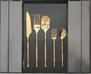 C.S. Cutlery Set Bamboo Design 30 Pcs