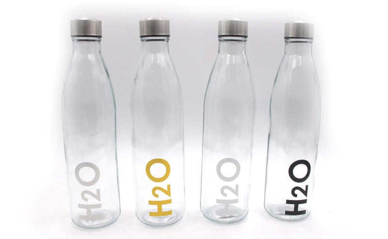 Generic - H2O Glass Bottle 1L
