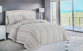 Valentini 4 Pcs TWIN Comforter Stripe Catonic Polyester (350GSM)
