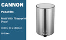 Cannon Round Pedal Bin 30L