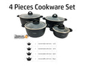 Dosthoff 4 pcs Cookware Casserole Set Black 4 S
