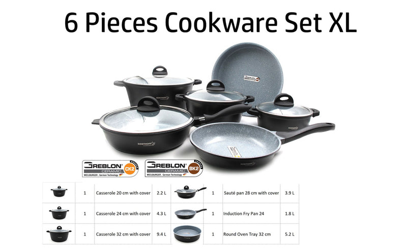 Dosthoff 6 XL Pieces Cookware Set