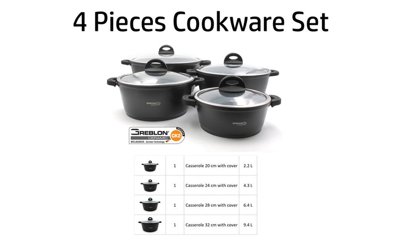 Dosthoff 4 Pieces Cookware Set