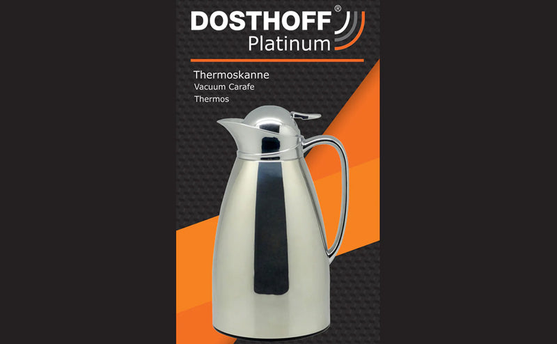 Dosthoff SS Insulated Carafe Vacuum Flask With Easy Push Button