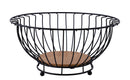 Dosthoff Iron Large Fruit Basket with Bamboo Base MB08