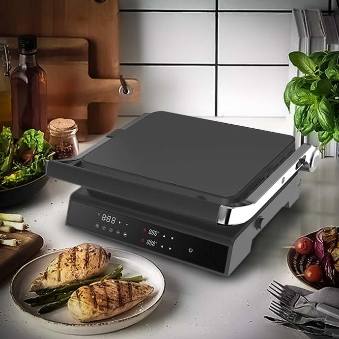 Dosthoff 2200W Large Press Contact Grill SS Body