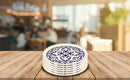 Cake Plate Set Ornamental Pattern - TRK9