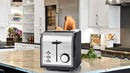 Nedis Black Toaster 2 Wide Slots