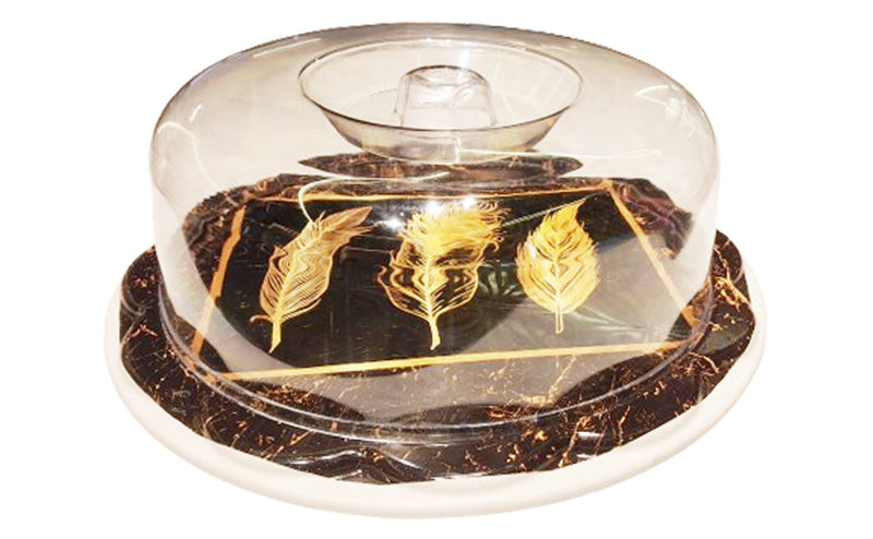 ROUND PLASTIC PRINTED CAKE PLATE - TRK11