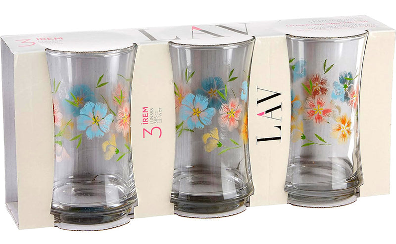 Flower Long Glass Cup - TRK9