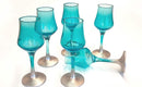 SIGMA 6PCS FOOTED BLUE GLASSES - HOT DEALS PROMOTION