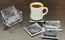 Generic Acrylic Coasters 5 Pcs + Stand Box