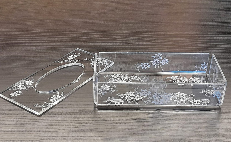Acrylic Tissue Box With Removable Cover - Generic