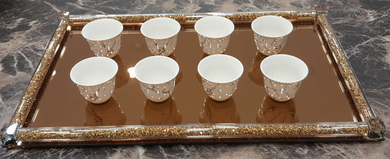 C.S. Trays With Mirror Base