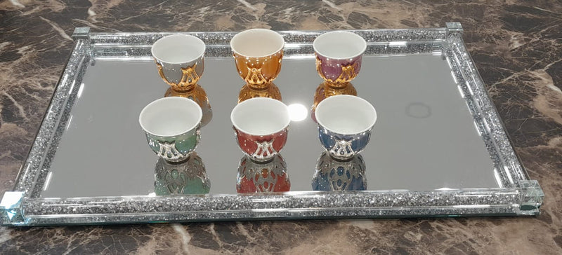 C.S. Trays With Mirror Base