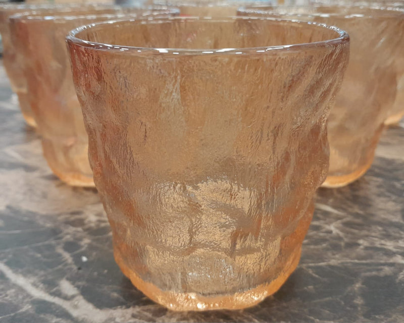 C.S. Glass Frosted Short Mugs