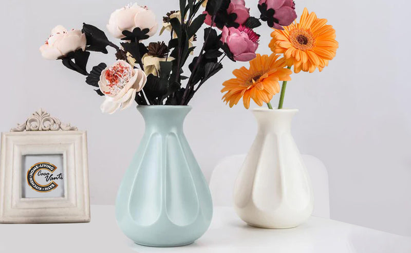 HOCA Wide Plastic Vase 21 cm