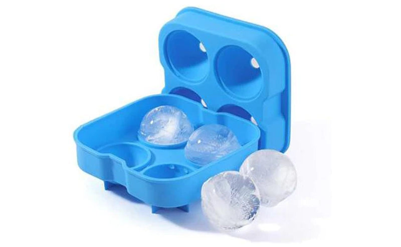 HOCA Silicone Spherical Ice Ball Mold 4 Cavities