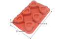 HOCA Silicone Heart Shape 6 Cavities