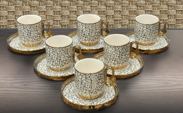 Phoenix Golden Coffee Set 6 Pcs