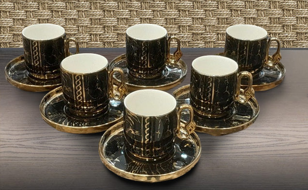 Phoenix Golden Coffee Set 6 Pcs