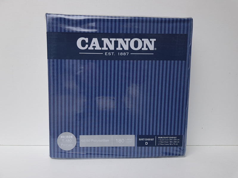 Cannon Quilt Bed Cover Set Double (4pcs) Navy-Casavanti