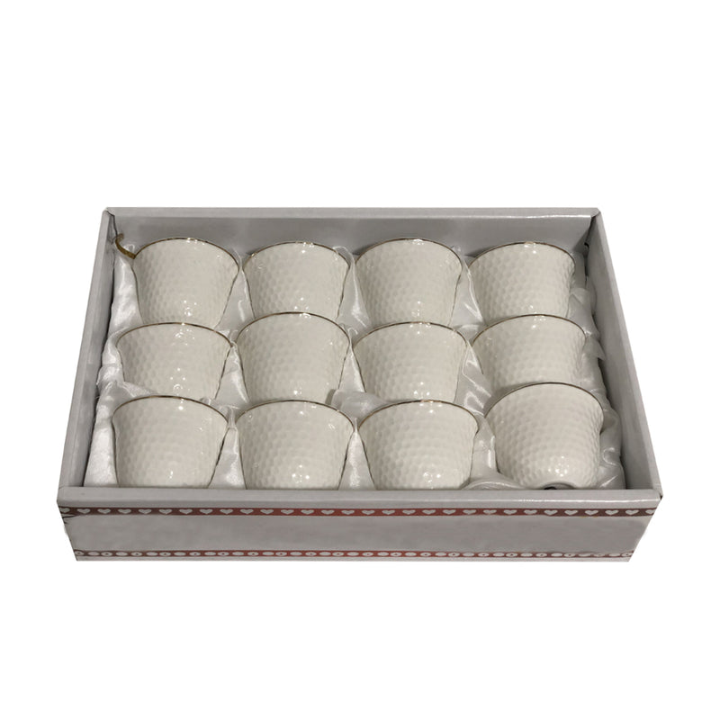White Cawa Cup Porcelain Set