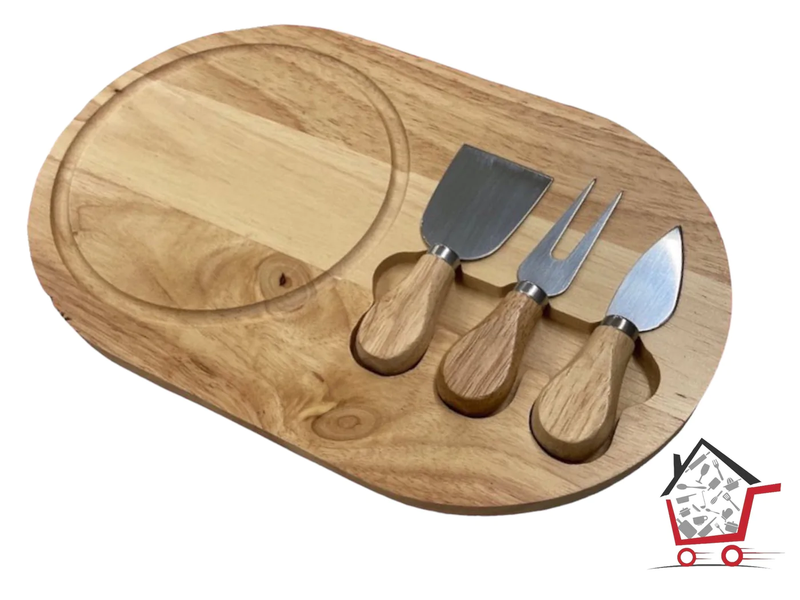 HOCA 3 pcs Cheese Serving Utensils with Board