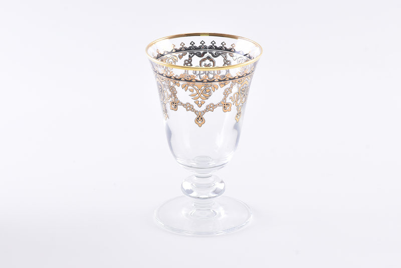 Dimlaj Duja gilt glass heel set / 6 pieces 43489-Casavanti