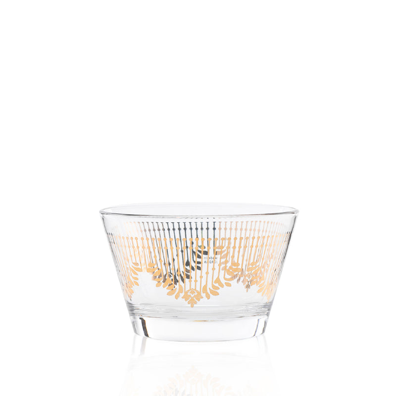 Dimlaj Glass Bowl Cortina Gold /1PCS 43503-Casavanti