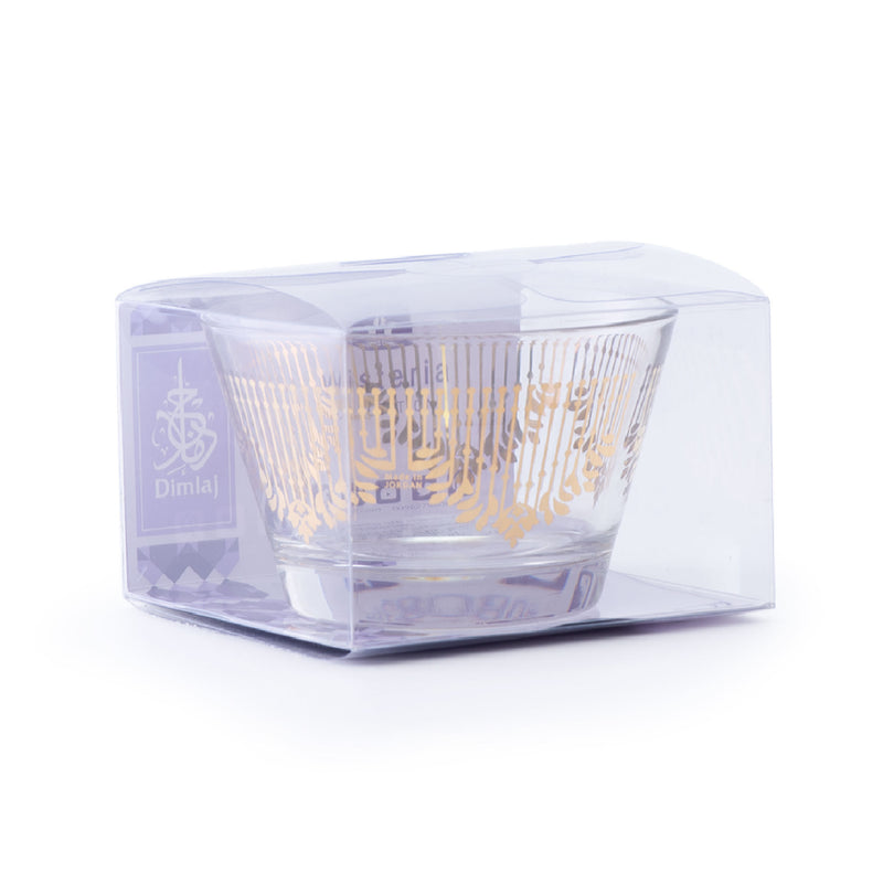 Dimlaj Glass Bowl Cortina Gold /1PCS 43503-Casavanti