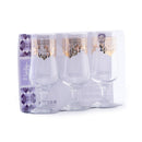 Dimlaj Glass STEMWARE set Cortina Gold /3PCS 43505-Casavanti