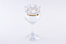 Dimlaj Glass Stemware set Deya Gold Silver/3PCS 43564-Casavanti