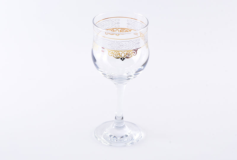 Dimlaj Glass Stemware Siwar set Gold Silver/3 pcs 43565-Casavanti
