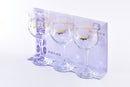 Dimlaj Glass Stemware Siwar set Gold Silver/3 pcs 43565-Casavanti