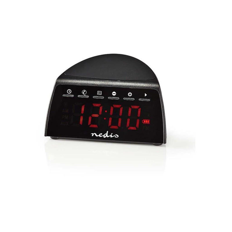 Nedis Digital Alarm Clock - Wireless Phone Charger - FM - Bluetooth - Stereo CLAR006BK-Casavanti