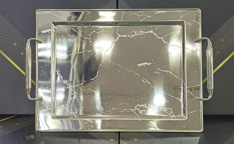 Phoenix Silver Serving Trays In Diverse Patterns